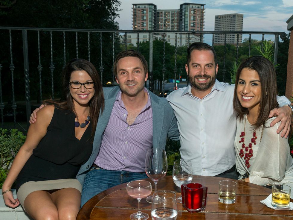 12. Elise Stover, Trey Lentz, JC Mier, Alejandra Ortiz, Wilkinson Center Young Friends Kick off