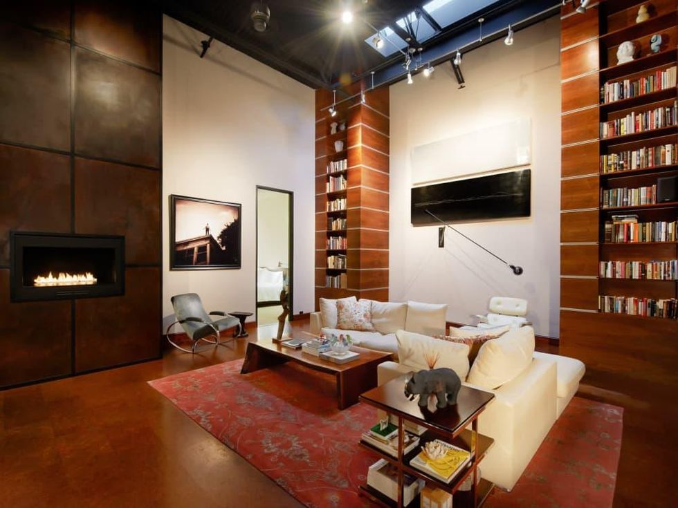 2278 Monitor Street, Dallas Design District warehouse, living room