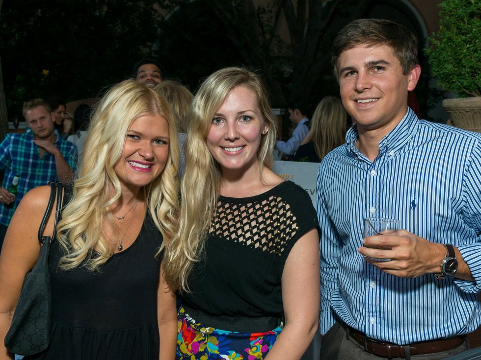 3. Haley Sandknop, Kristen Johnson, Andrew Bergoon, Wilkinson Center Young Friends Kickoff