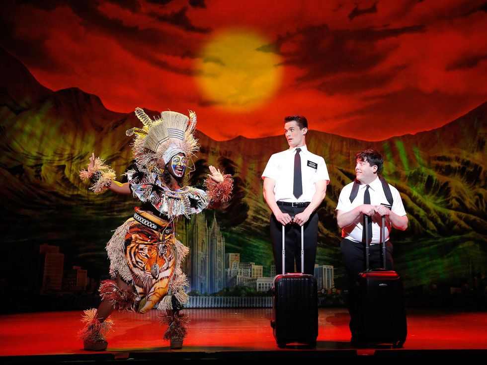 4 The Book of Mormon at the Hobby Center September 2013 Phyre Hawkins, Mark Evans Christopher John O'Neill