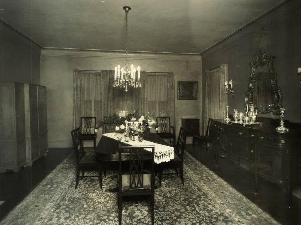 5803 Swiss Ave. dining room historic