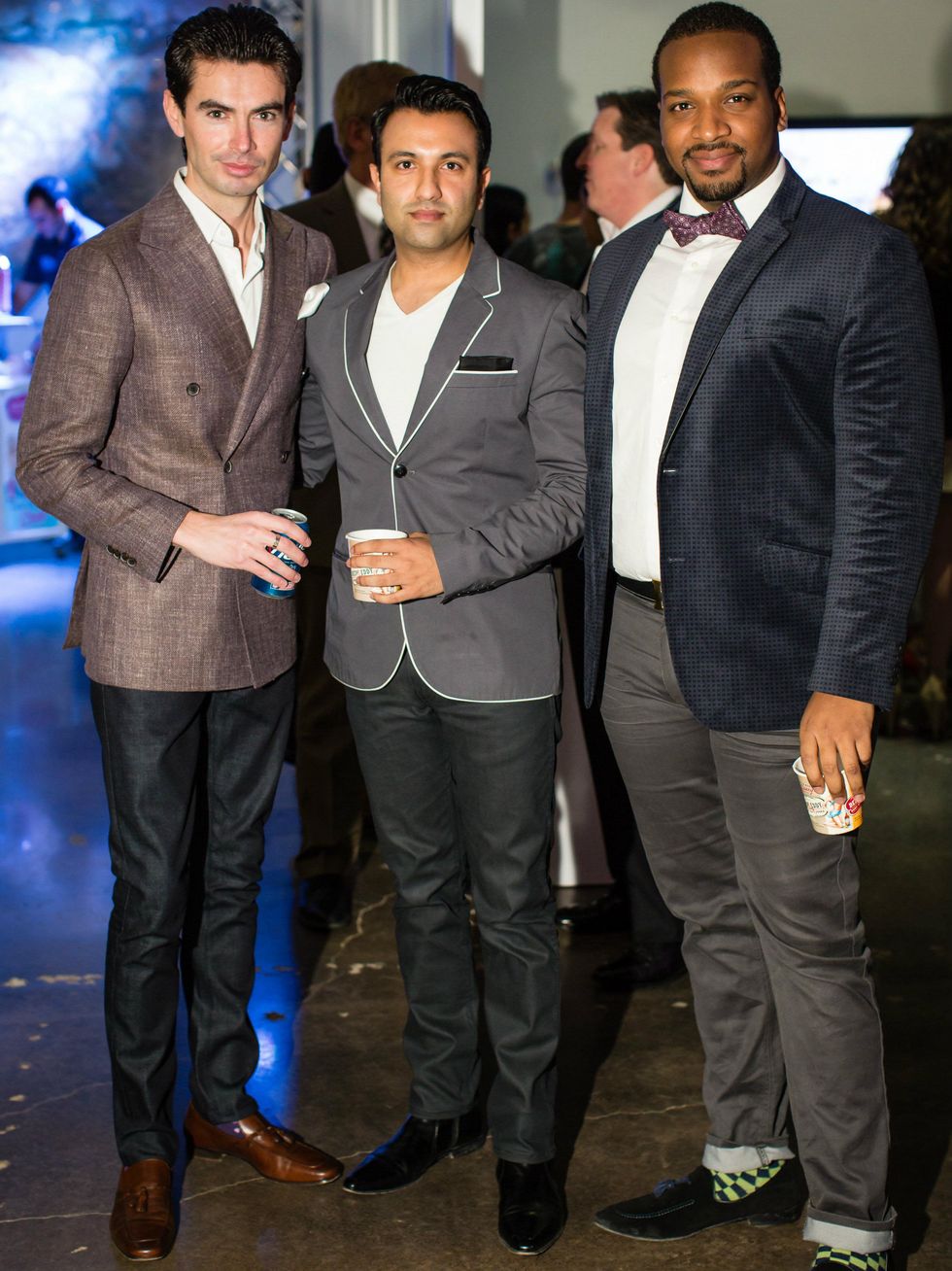 6. Michael Rodriguez, Imran Sheikh, Fathay Smith, light the runway kickoff event