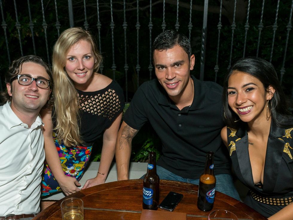 7. Michael Graska, Kristen Johnson, Maxx Frazer, April Gutierrez, Wilkinson Center Young Friends Kick Off