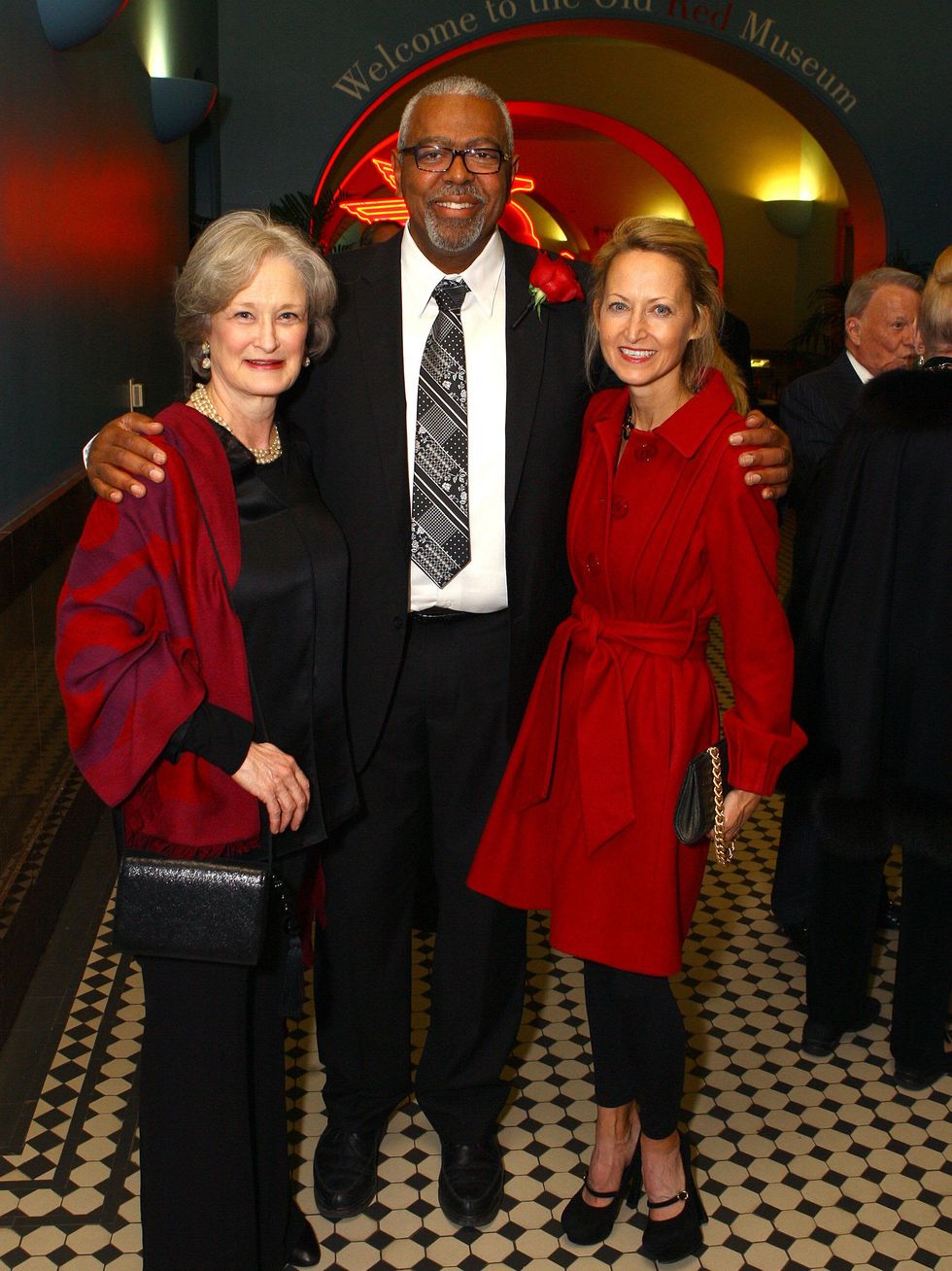 71 Diane Bumpas, Zac Harmon, Lynn McBee, old red exhibit