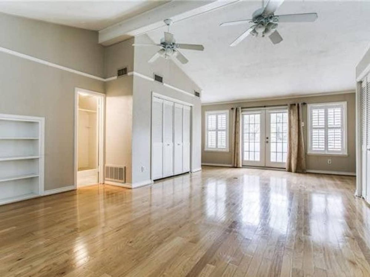 There is a huge upstairs master suite. CultureMap Dallas