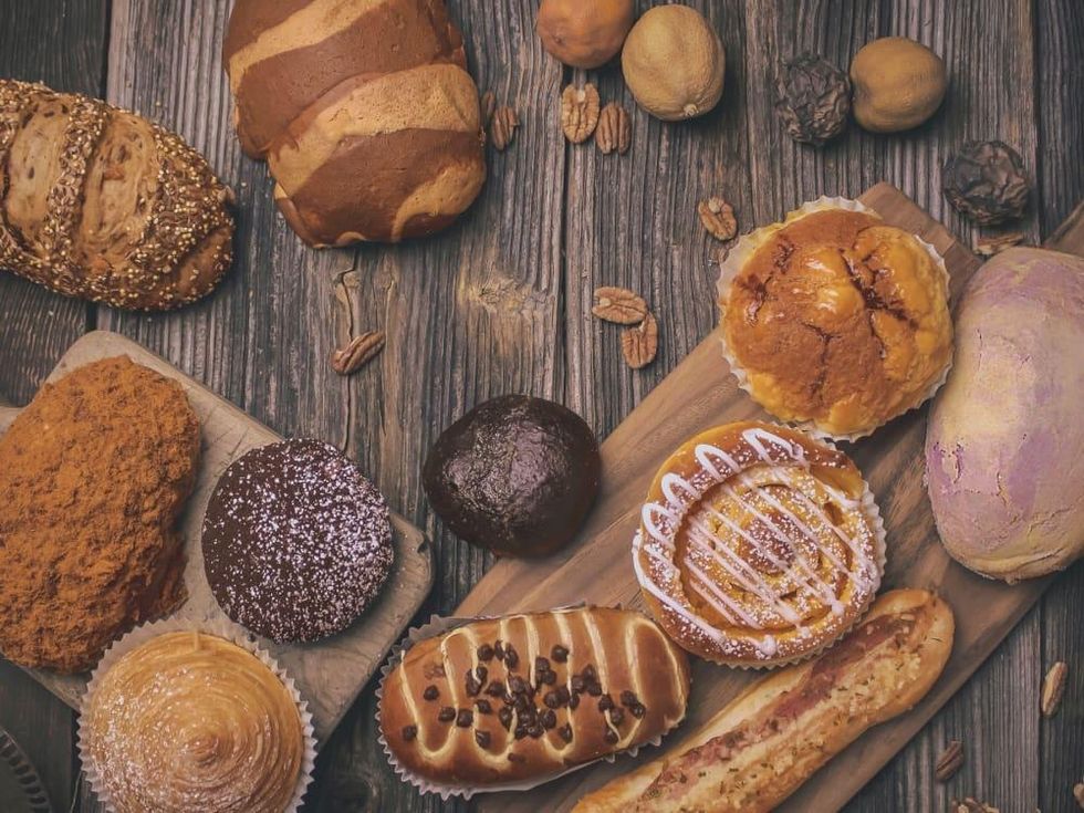 85C Bakery Cafe bread assortment