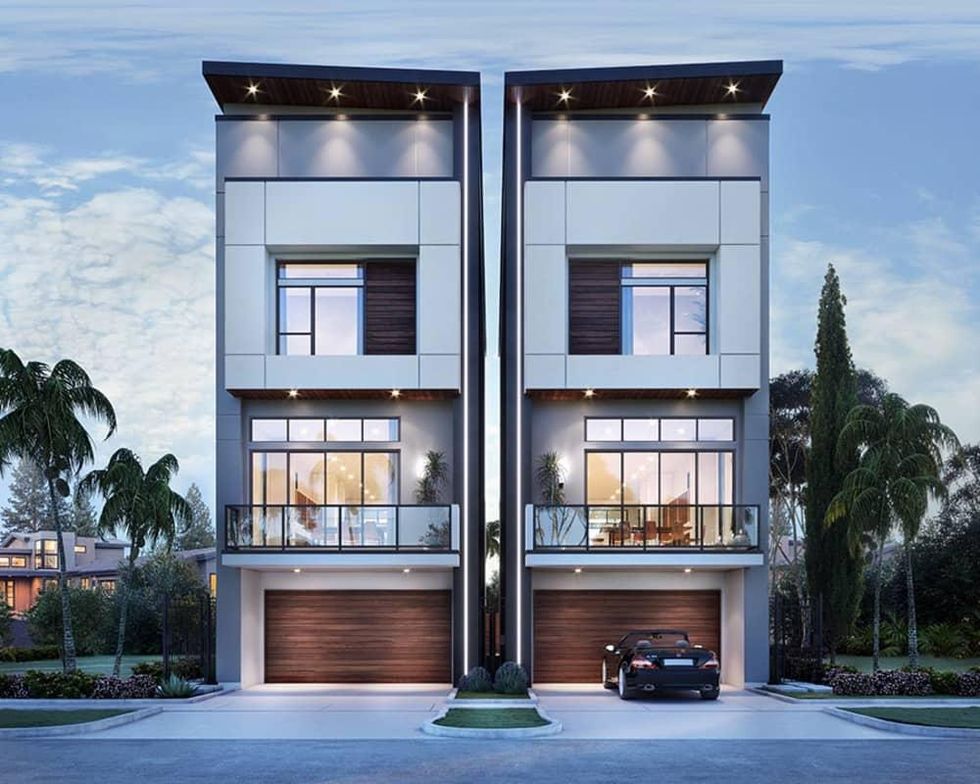 A contemporary single-family custom home under development by Preston Building Partners