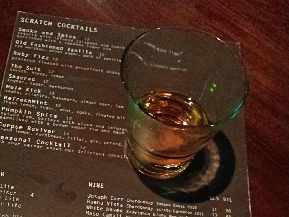 A Sazerac at The Woolworth in Dallas