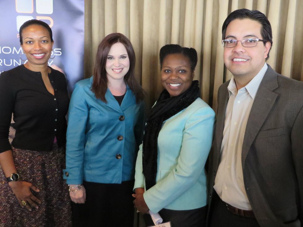 Aaliyah Haqq, Jennifer Wright, Earsa Jackson and Chris Miller, Promise House Donor Luncheon