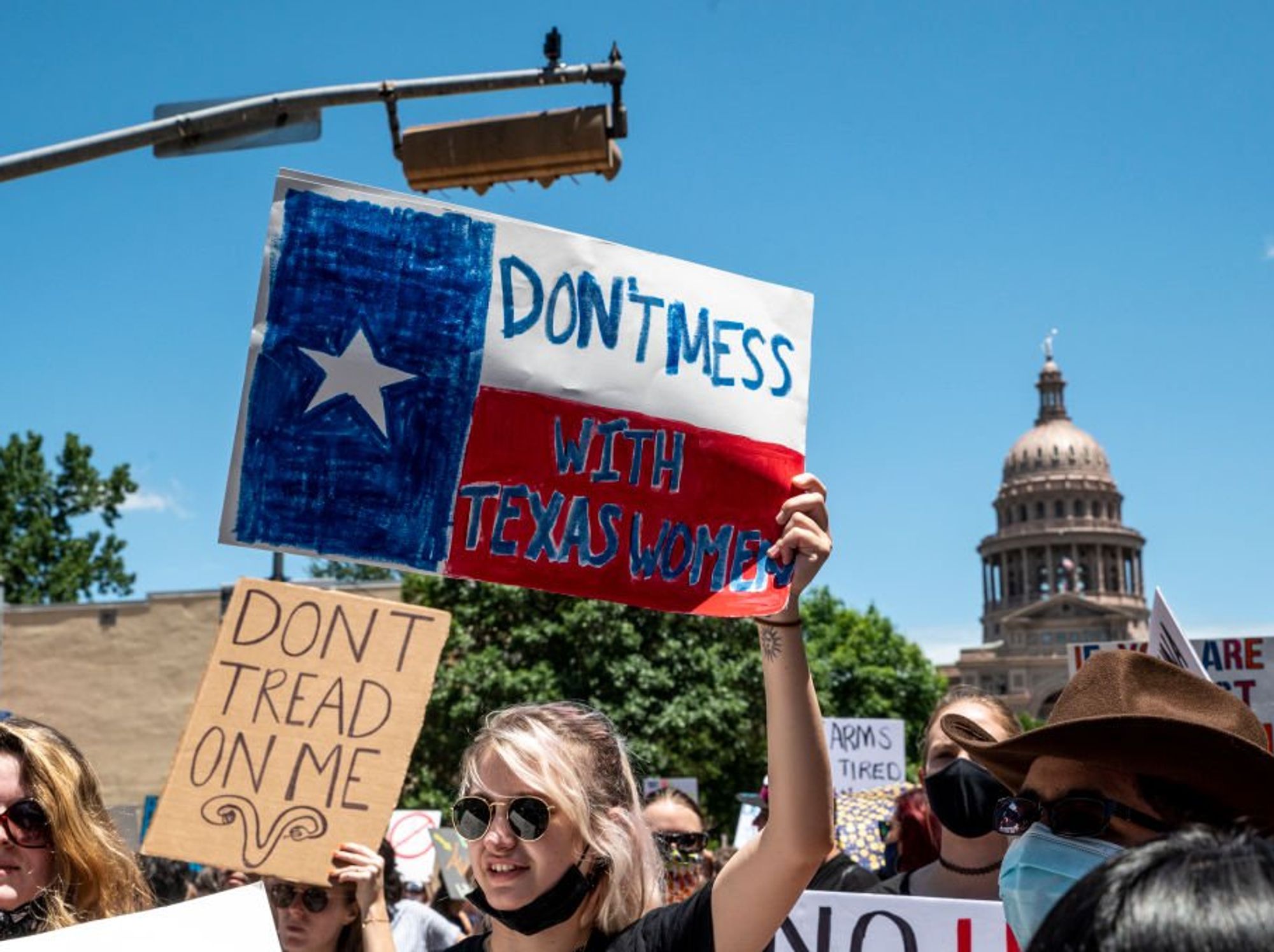 Abortion rights protest in Texas