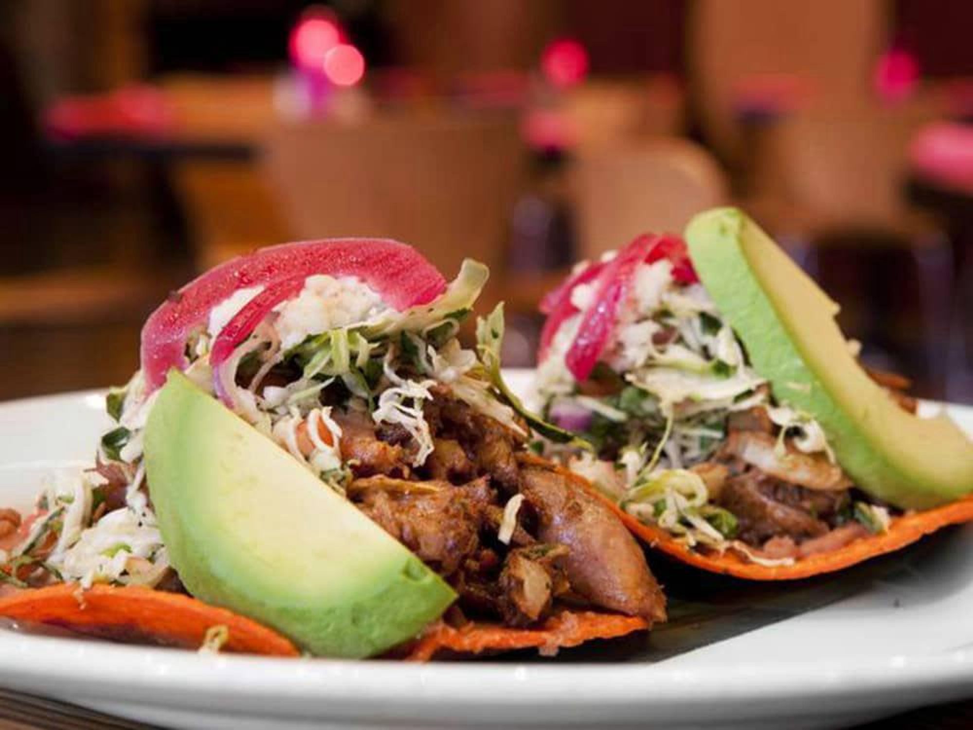 Acenar Mexican Restaurant tacos plate