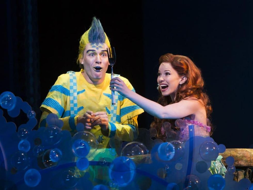 Adam Garst and Alison Woods in The Little Mermaid