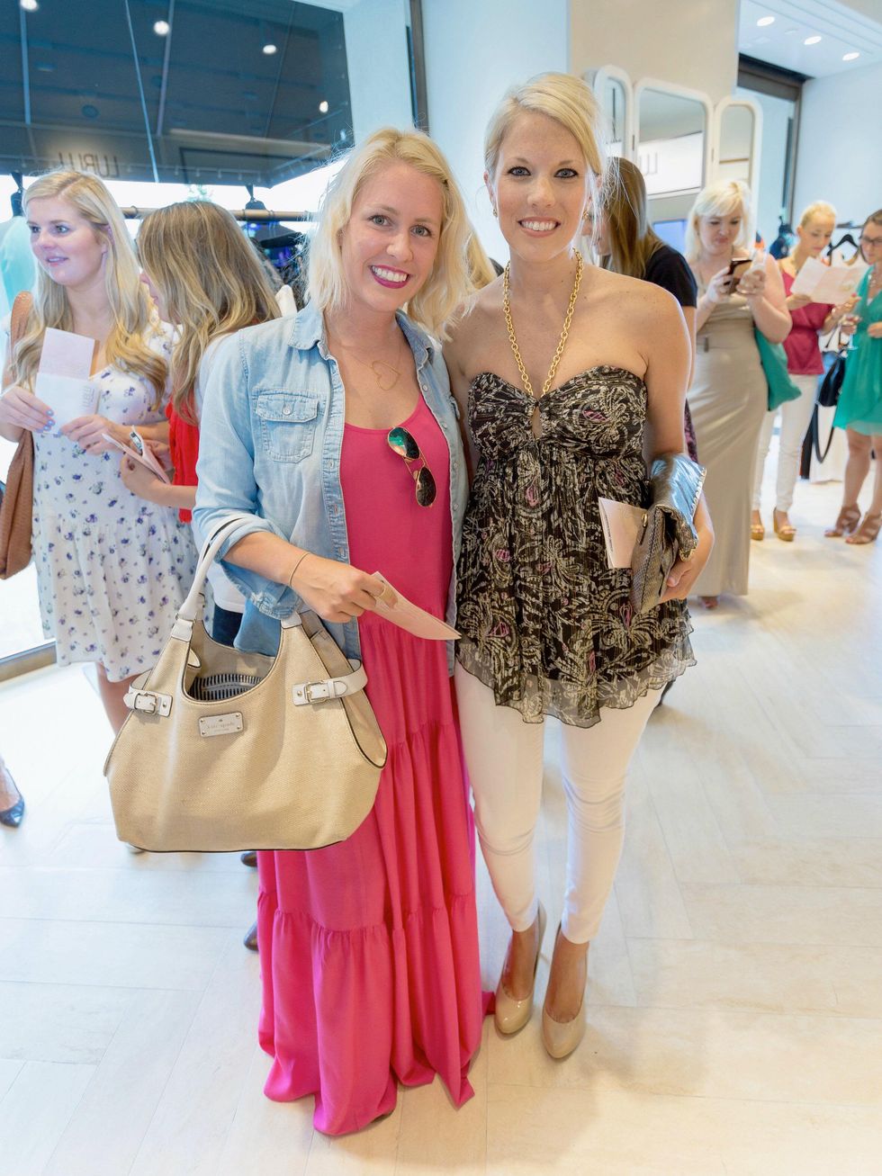 Adrian Faubel, Caroline Guinn, Circle Seven Five Launch Party