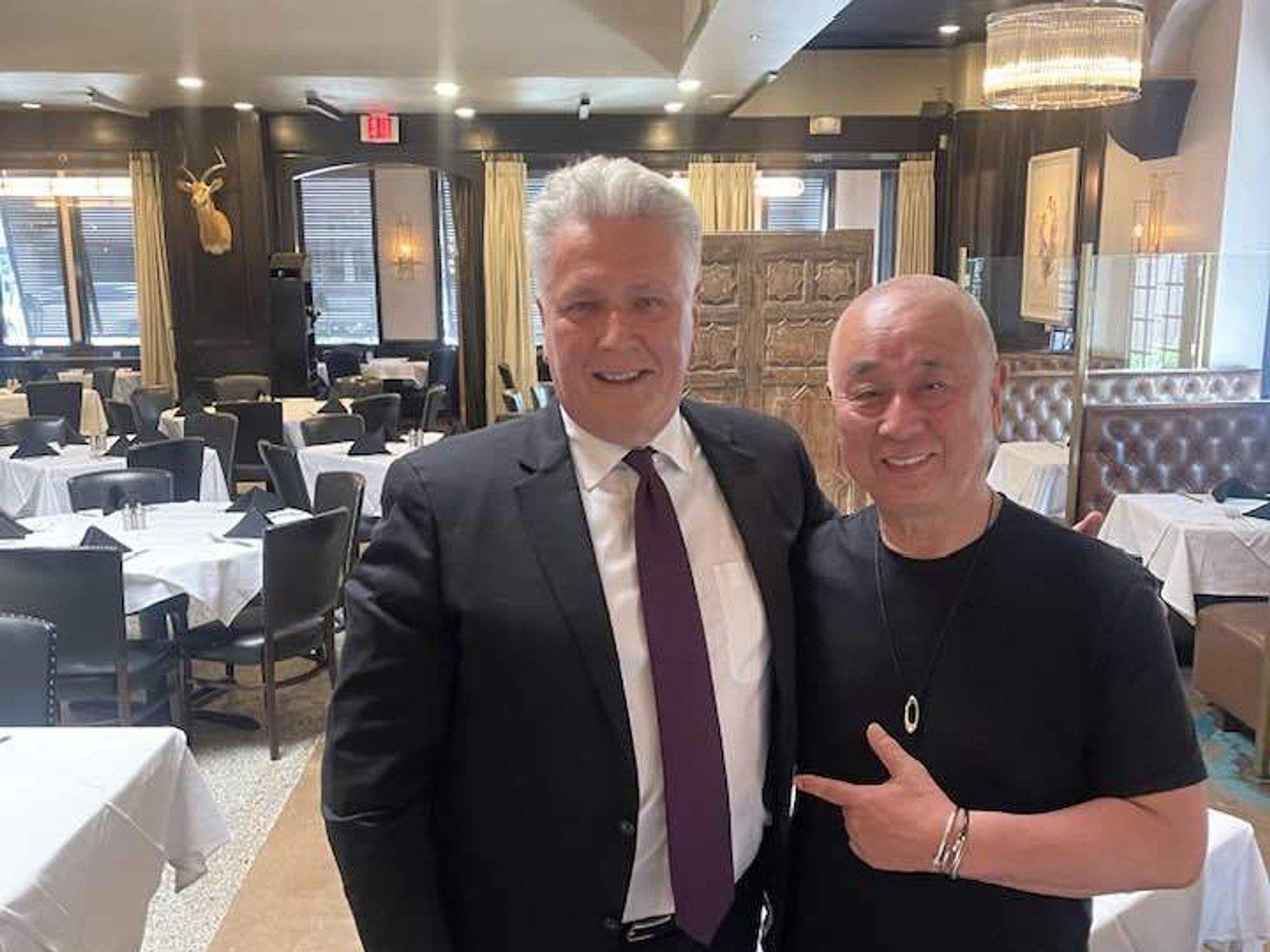 Al Biernat with Nobu Matsuhisa