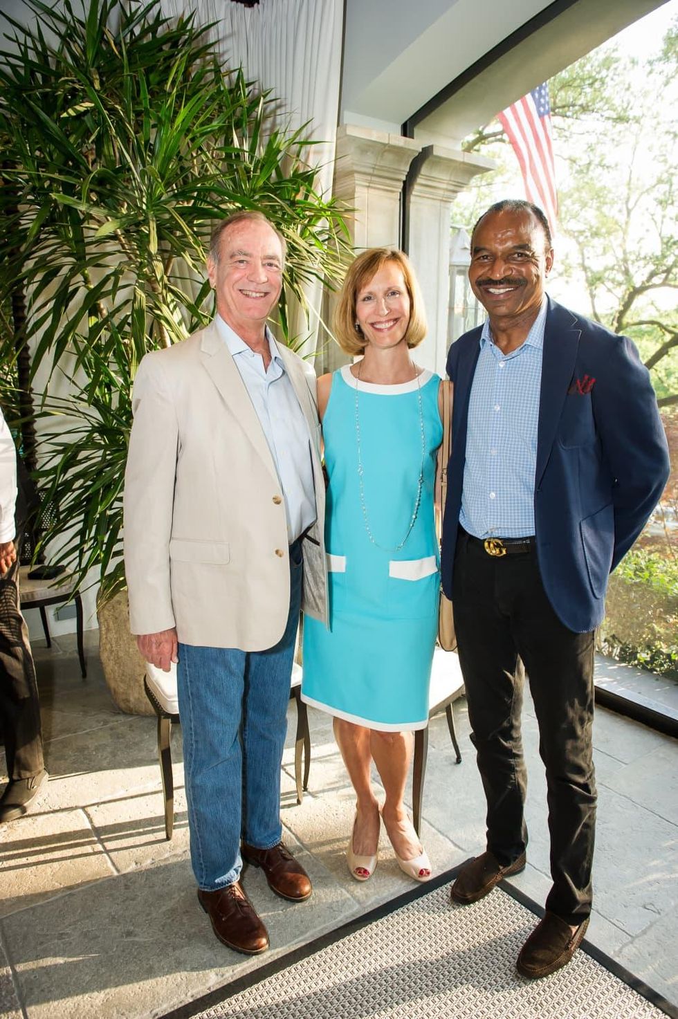 Alan Motsenbocker, Anne Motsenbocker, Stephen Giles, United Way fundraiser