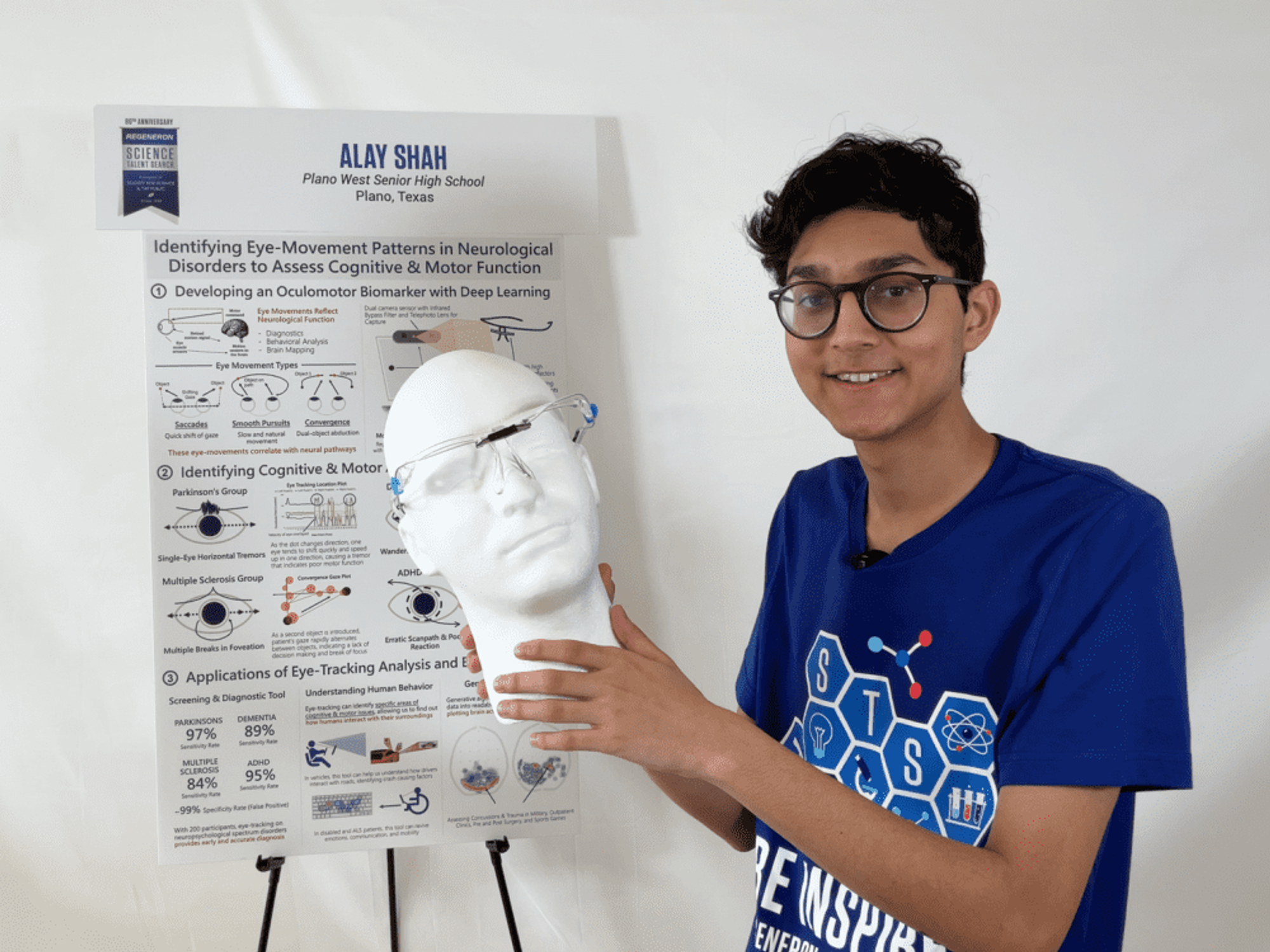 Alay Shah, Regeneron talent search winner