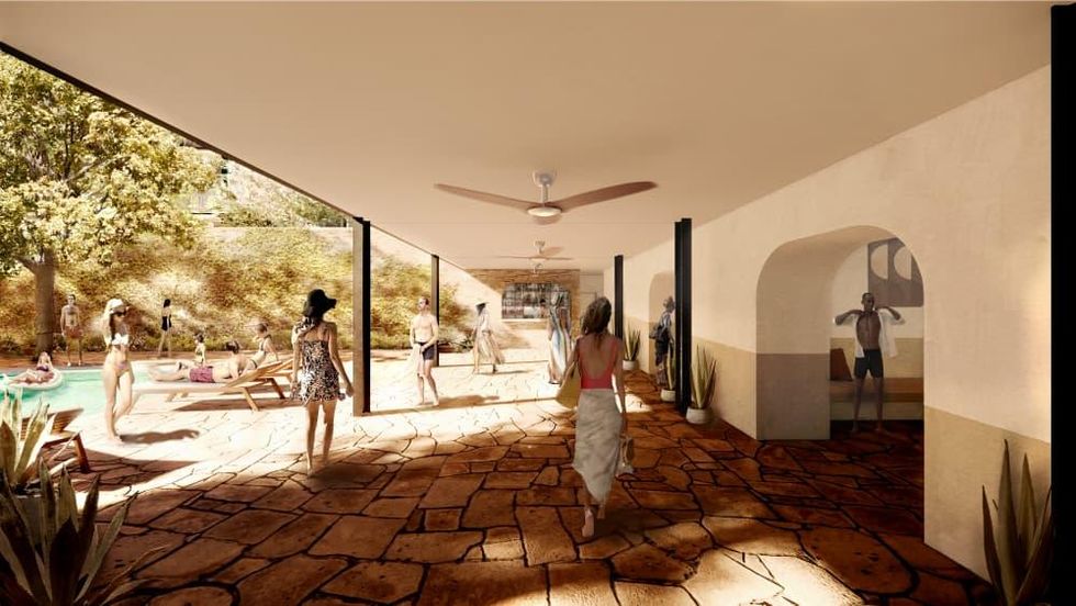 Albert Hotel pool cabanas