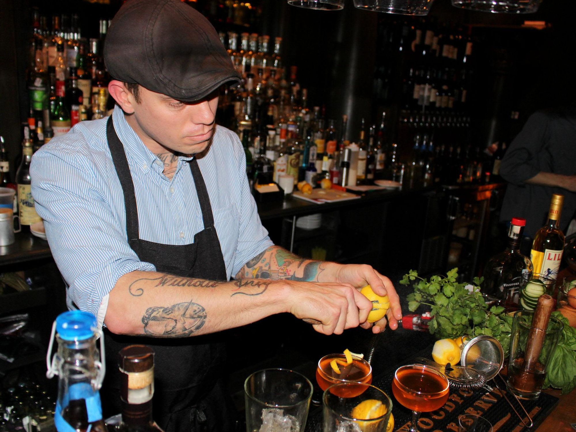 Alex Fletcher at Woodford Reserve Manhattan party