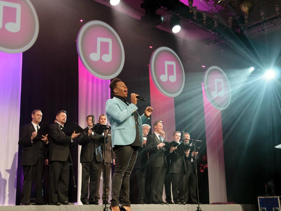 alex newell, black tie dinner