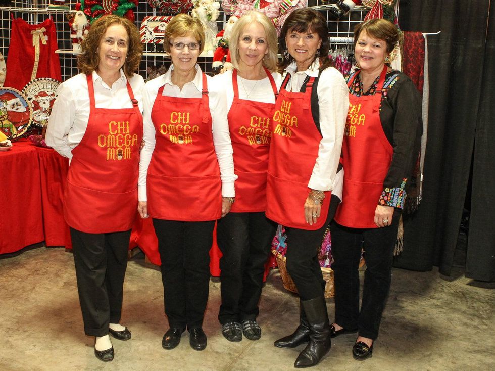 Alice Show, Jackie Counts, Nancy Newbold, Connie Baird and Kellye Price, Chi O Christmas Market