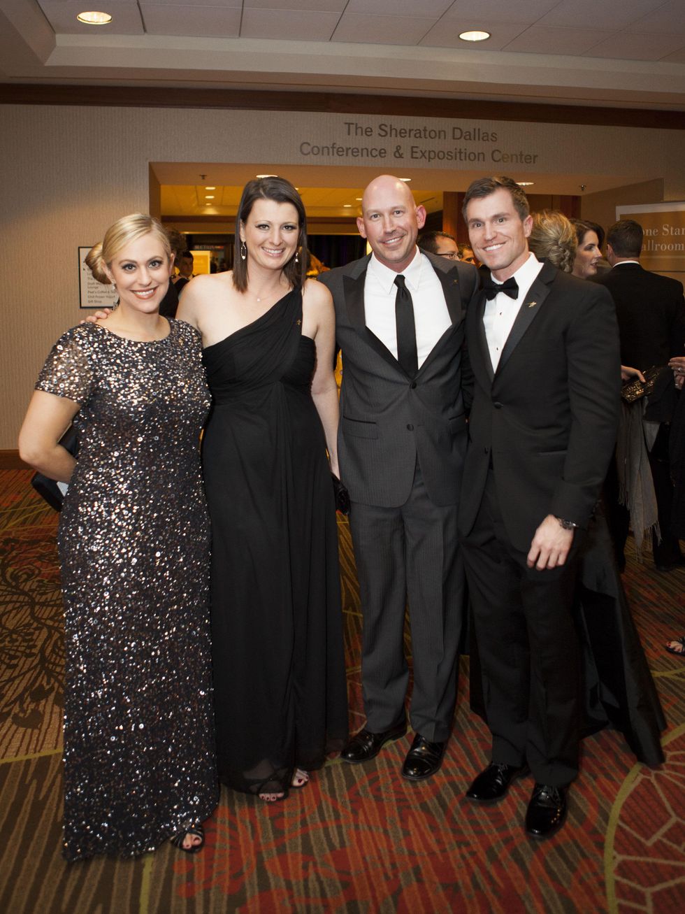 Alissa maxvill, Kristin Adkins, Trey matchin, Jonathan Crawford, black tie dinner