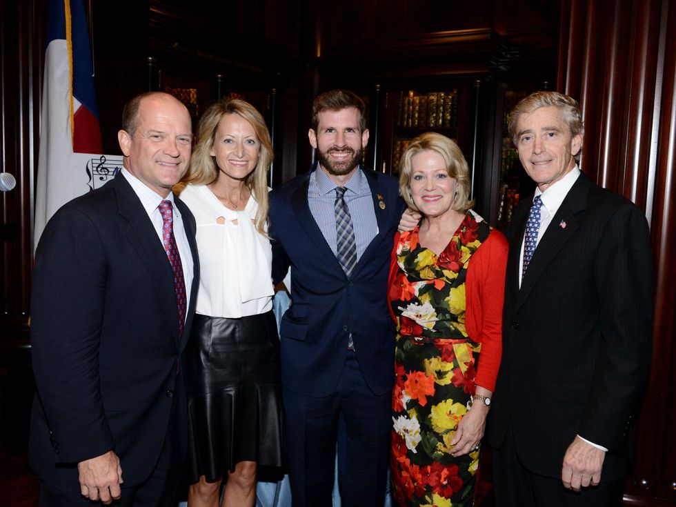 Allan McBee, Lynn McBee, Ryan Birdman Parrott, Louise Griffeth, Guy Griffeth, S&S Patron Party