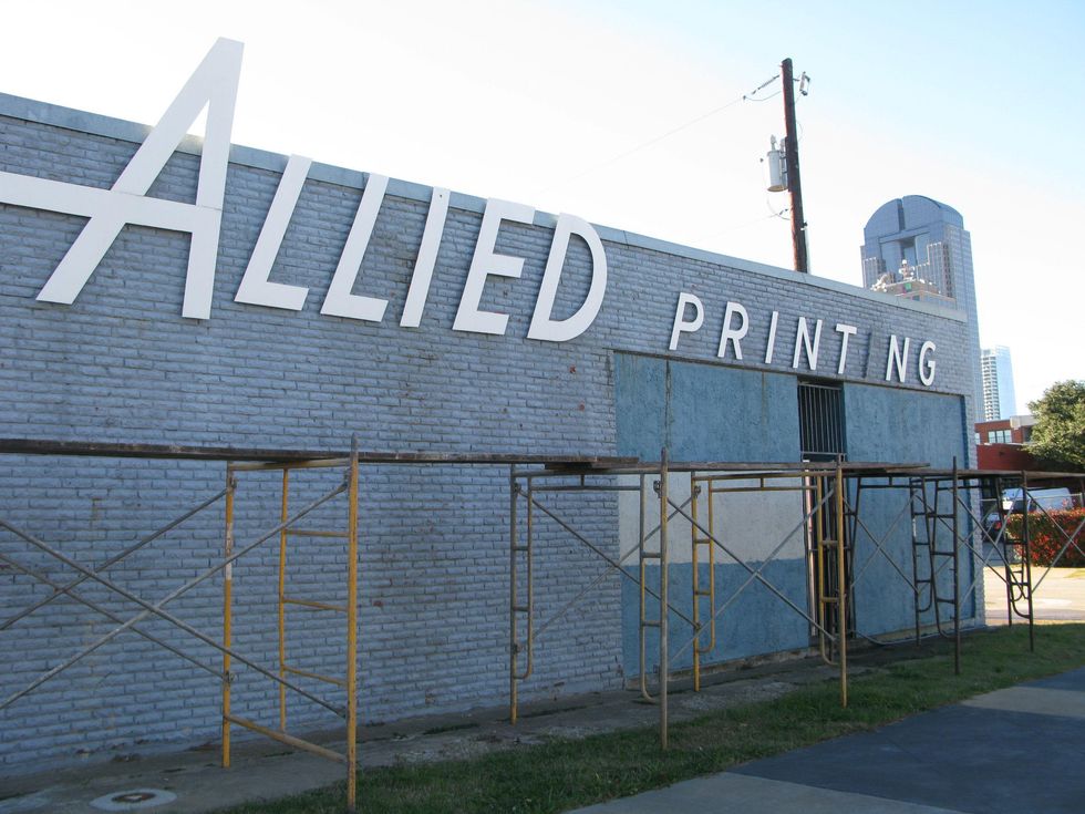 Allied Printing building in Deep Ellum