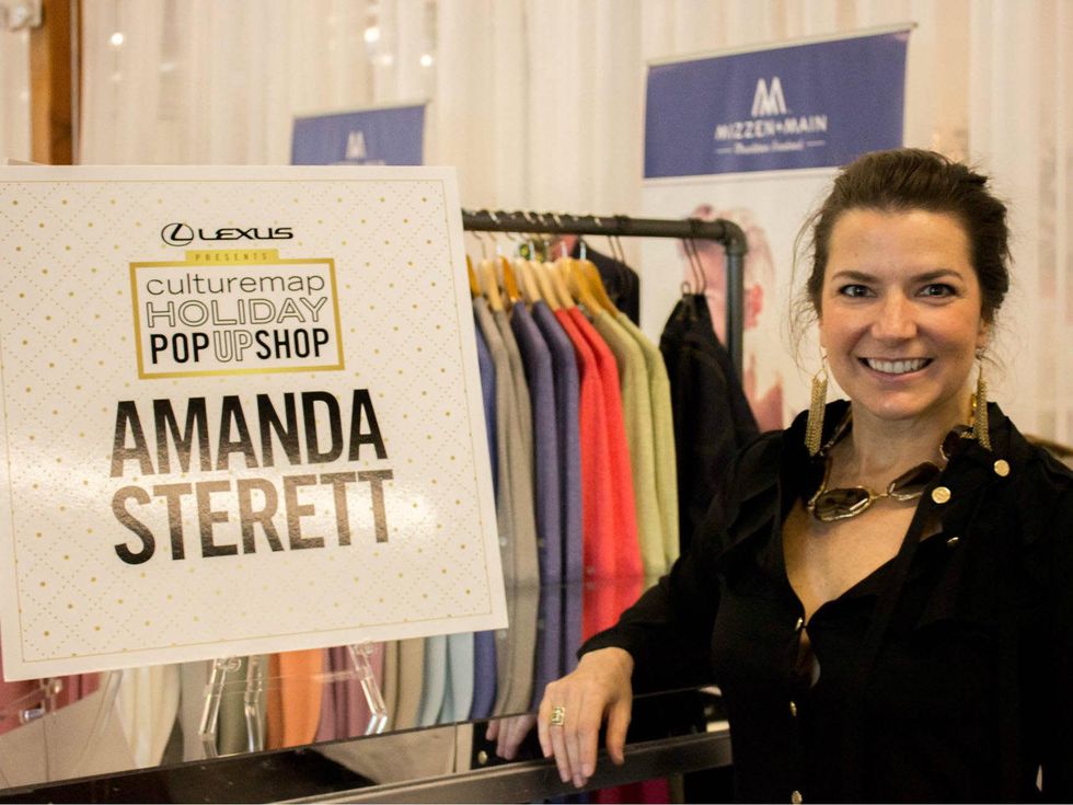 Amanda Sterett at CultureMap Holiday Pop-up Shop 2014