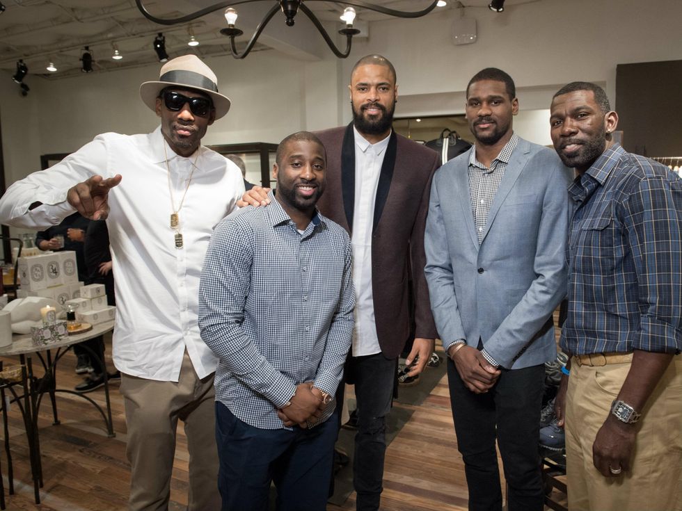 Amar'e Stoudemire, Raymond Felton, Tyson Chandler, Bernard James, Michael Finley, ChandlerxSelima Launch