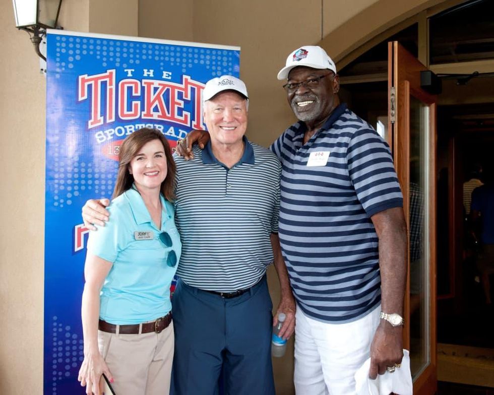 Amy Camp, Cliff Harris and Rayfield Wright