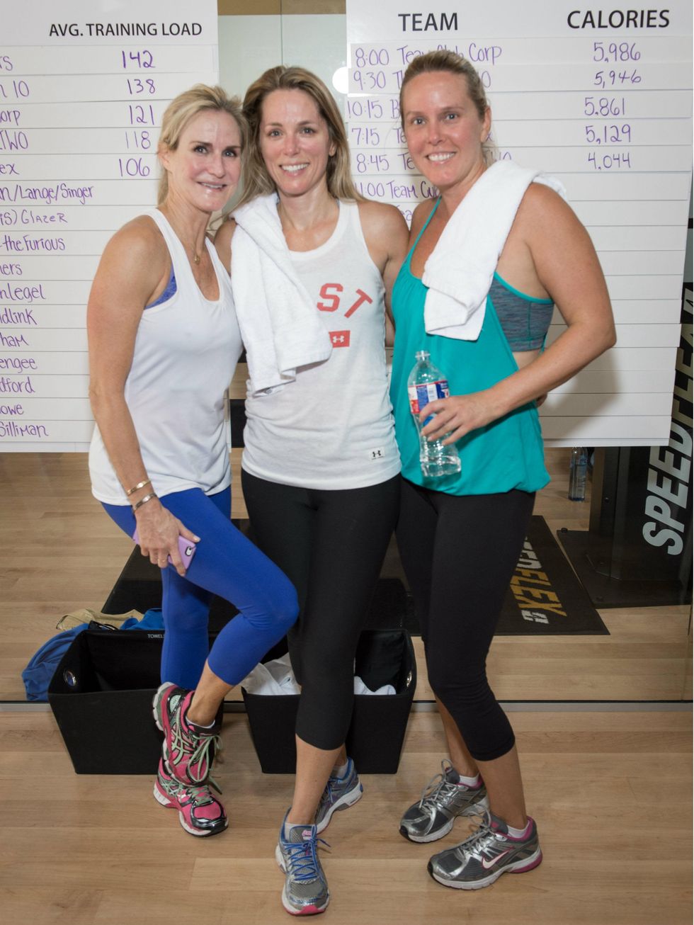 Amy Henley, Laura Singer, Tiffany Cuban, speedflexathon