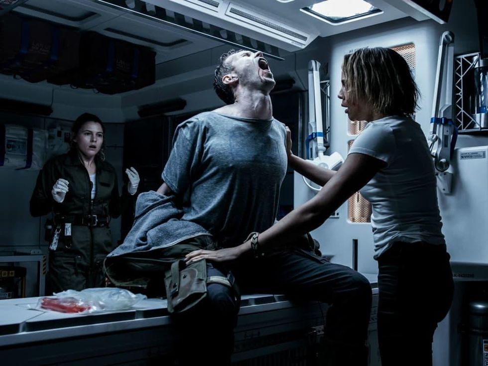 Amy Seimetz, Benjamin Rigby, and Carmen Ejogo in Alien: Covenant