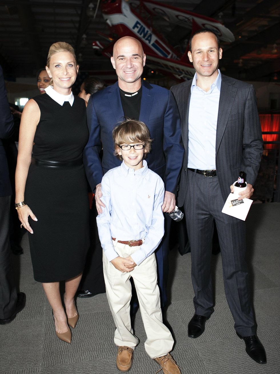 Andre Agassi, Lael and Peter Brodsky, Luke Brodsky