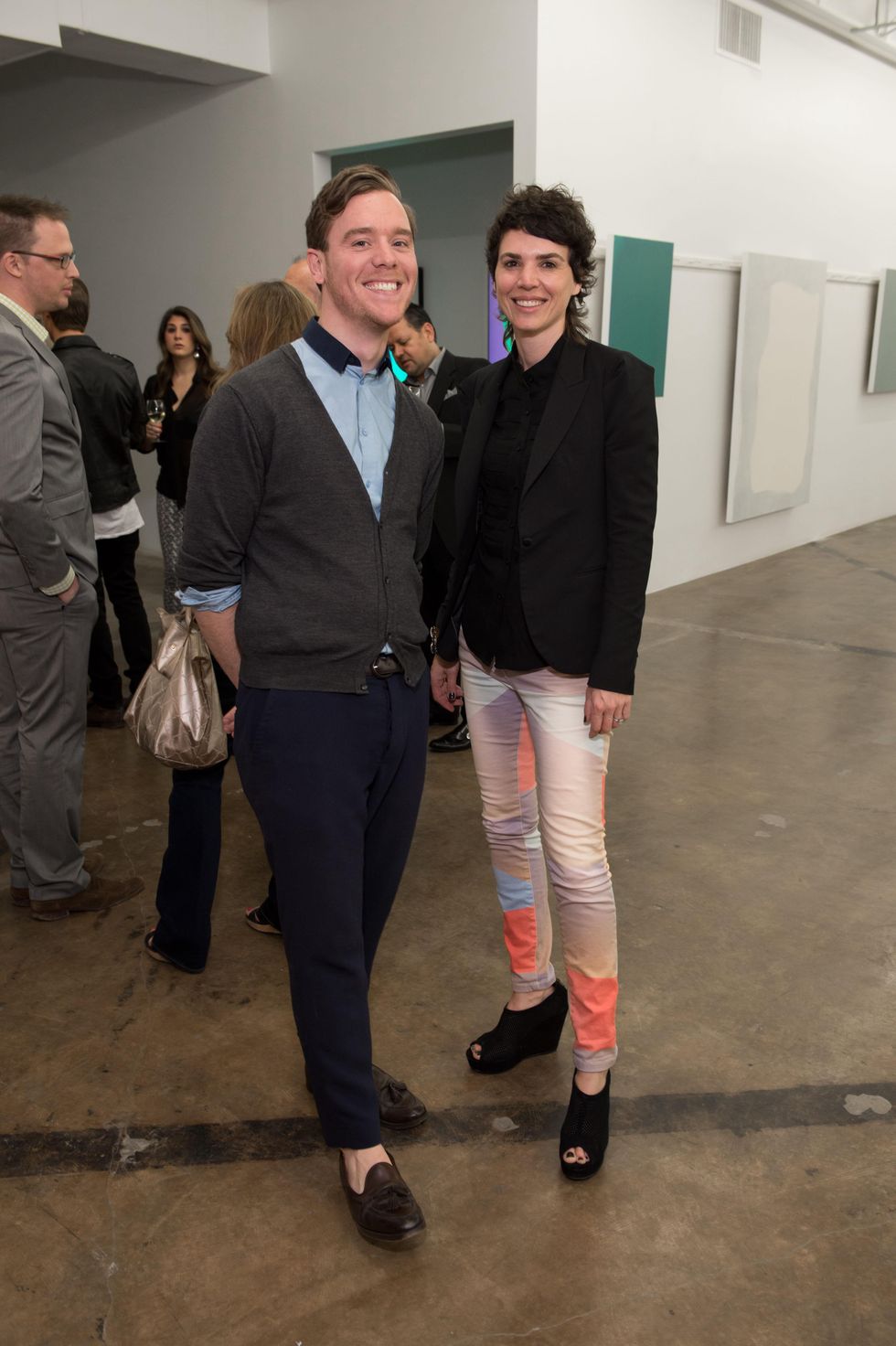 Andrew Judd, Kristen Dodge at Dan Rees Opening Reception