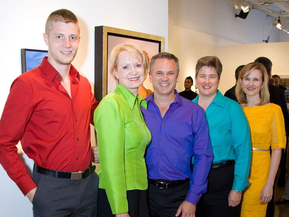 Andrew McPhee, Carol Meyer, Jerry Coalson, Sarah Hardy, Leslie Garner at Black Tie Dinner Sponsor Kick-Off
