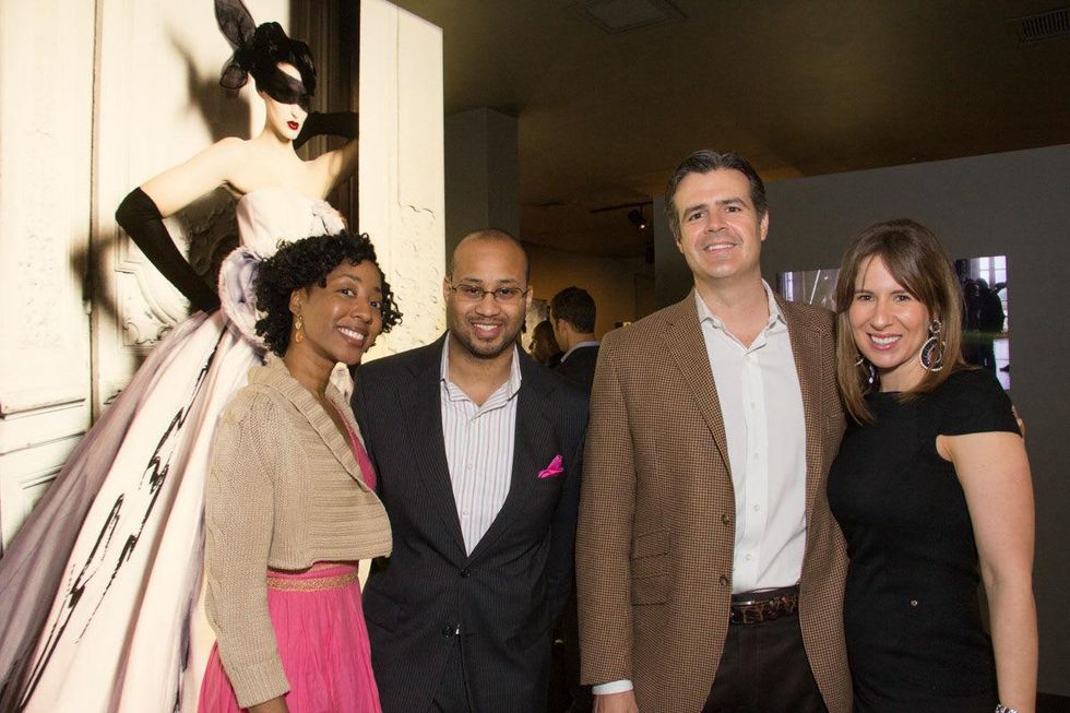 Angela Banks, Darron Banks, Chuck Jacaman, Lindsay Jacaman at Dior Exhibition