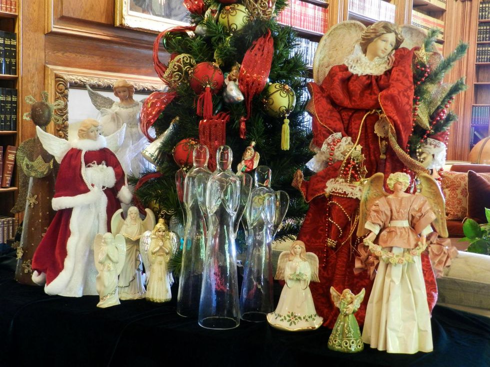 Angels at DeGolyer Mansion at Holiday at the Arboretum