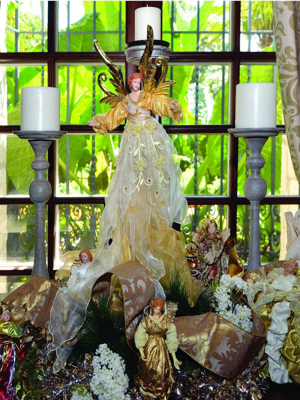 Angels at DeGolyer Mansion at Holiday at the Arboretum