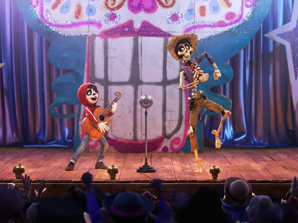 Anthony Gonzalez and Gael Garcia Bernal in Coco