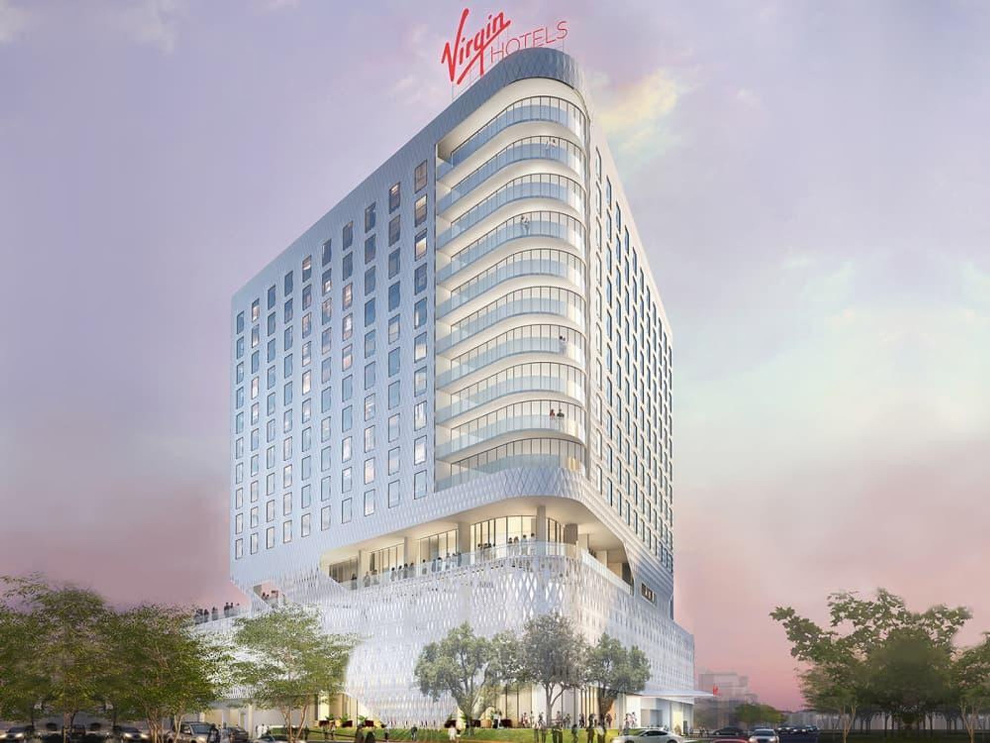 Architectural rendering of Virgin Hotel Dallas