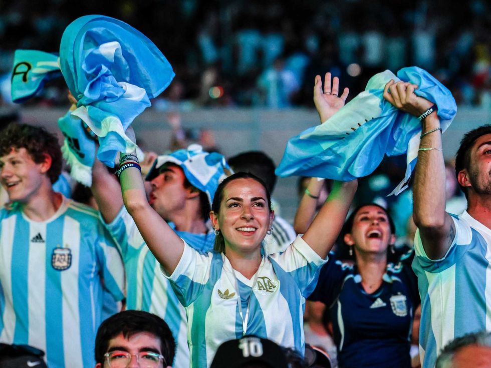 Argentina fans at FIFA Fan Festival Dallas