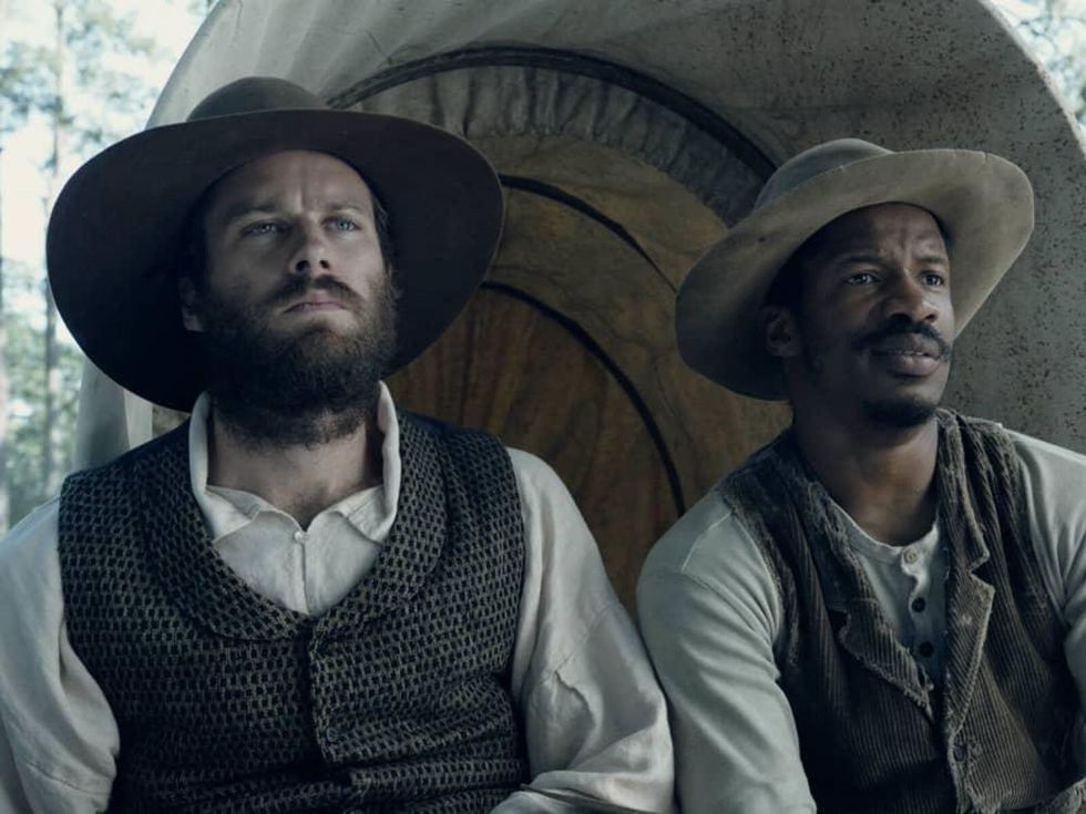 Armie Hammer and Nate Parker in The Birth of a Nation