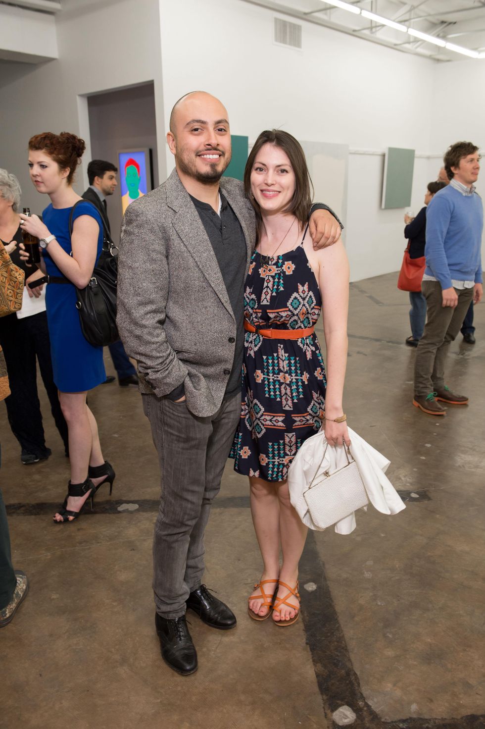 Arthur Pena, Rachel Lawson at Dan Rees Opening Reception