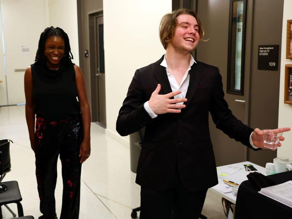 Artina McCain backstage, Cliburn