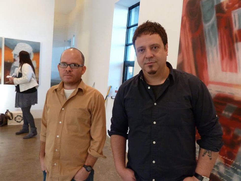 Artists Michel \u201cEl Pollo\u201d Perez and Raul Cordero