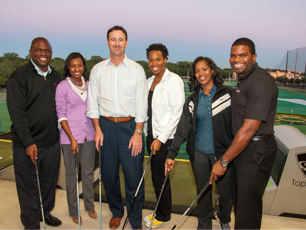 ASAS TG Breon Dennis, Laila Brock, Brad Alberts, Keisha Dunlap, Toni Hill, Chris Grant, after school all stars, top golf