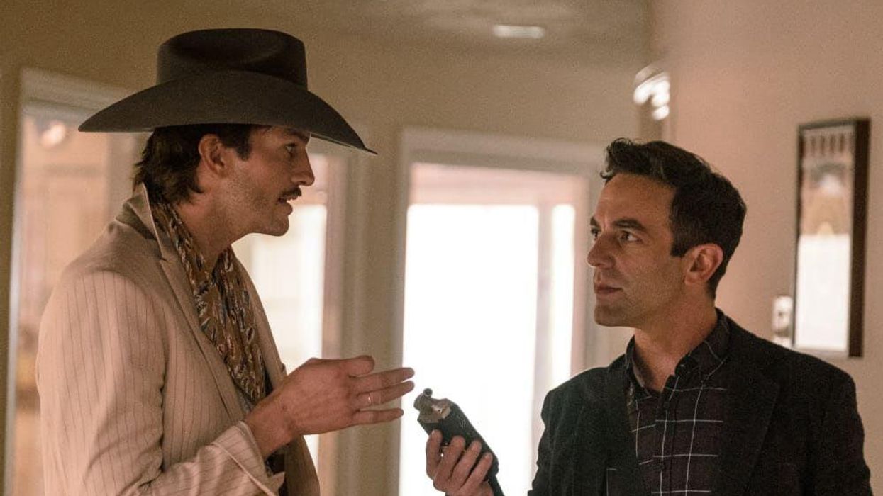 Ashton Kutcher and B.J. Novak in Vengeance.