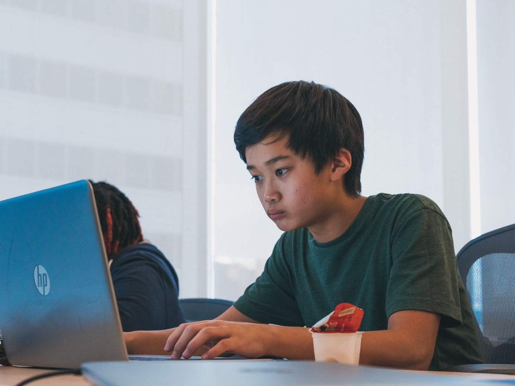 Asian kid laptop computers bootcamp