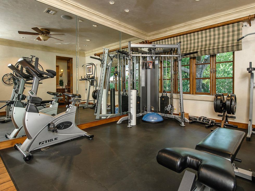 At-home gym at 4412 Lakeside Dr. in Dallas