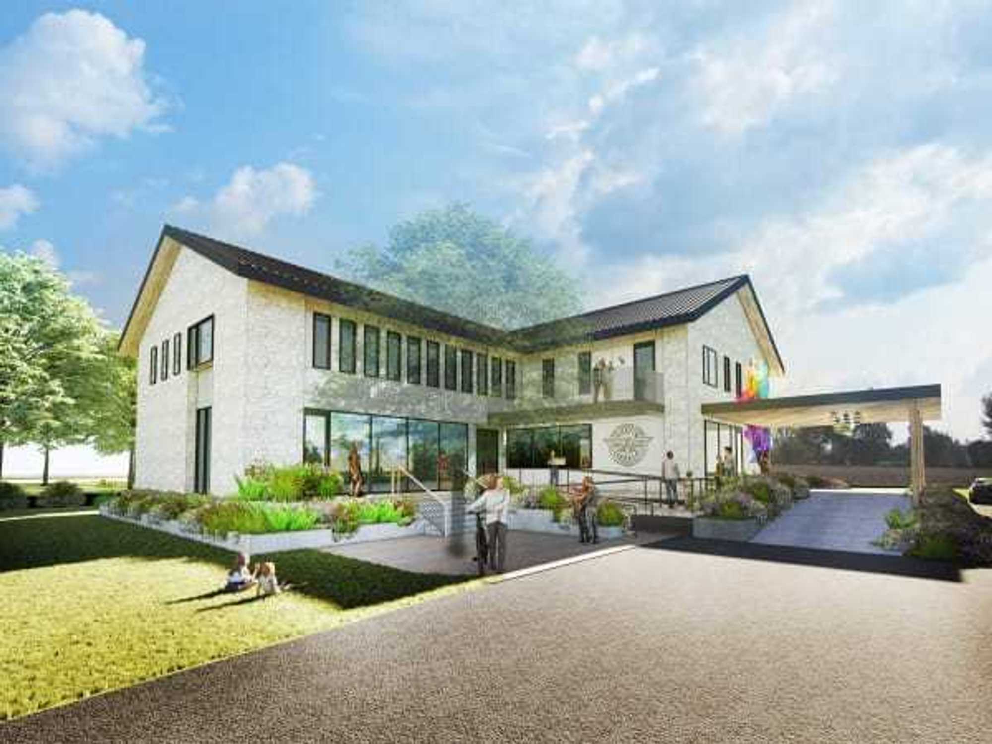 Austin Angels building rendering for Michael Hsu Office of Architecture project